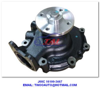 China J08C 16100-3467 Car Power Steering Pump , Engine Parts J08C Water Pump HINO J08C Engine for sale