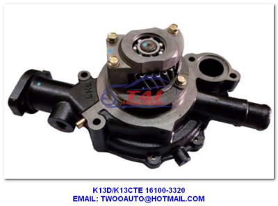 China K13D K13CTE Car Power Steering Pump , Truck Parts K13C Water Pump Assy OEM 16100-3320 for sale