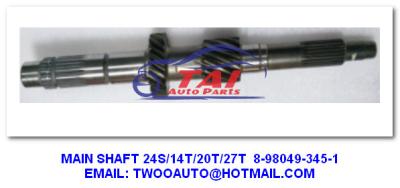 China Auto Parts Japanese Truck Parts 8-98049-345-1 Main Gear Shaft Assembly For Isuzu Vgs Pickup MAIN SHAFT 24S/14T/20T/27T for sale