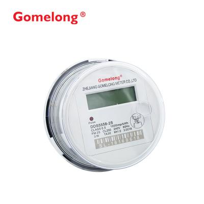 China 2022 Newest DTS5558 Three-phase Ansi 12s Socket Type standard round Electric Energy Meter for sale