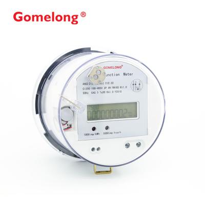 China New Arrival 3 Phase Ansi Energy Meter 100A Round Electrical Meter Socket Base for sale