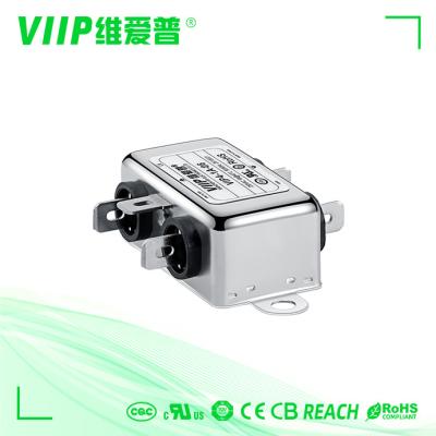 China VIIP Metal Power Line EMI Filter 1A Electromagnetic Compatibility 50/60Hz for sale