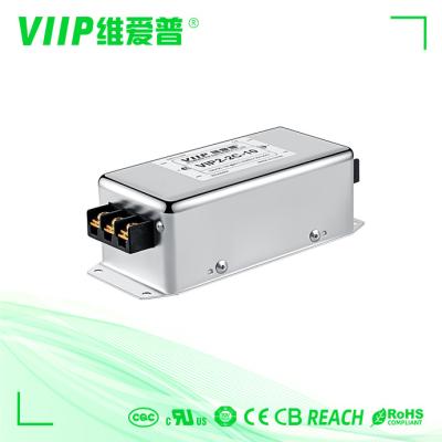 China 40A 3 filtro de paso bajo de EMI Filter 380V 440V 30mhz de la fase en venta