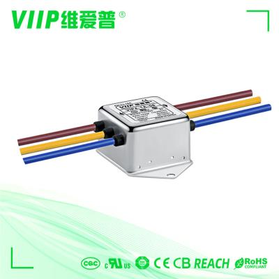 China 250VAC Single Phase EMI Filters 10A Emc Filters For Ac Power Line High Performance for sale