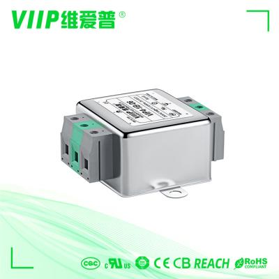 China 110V 250V Single Phase EMI Filters Power Line RFI Filter ISO9001 for sale