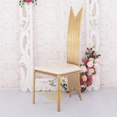 China 2021 Modern New Design High Back Popular Luxury Wedding Dining Chair Furniture for sale