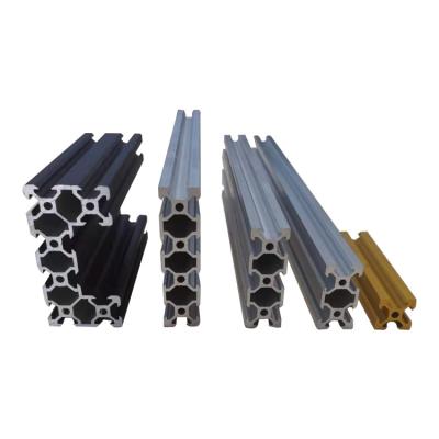 China Black 10X10 20X20 30X30 35x35 40X40 50X50 60X60 80X80 90X90 V T Slot Aluminium Industrial Extrusion Profile Custom Is Alloy for sale