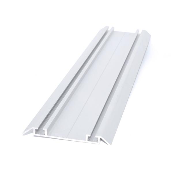 Quality Aluminium Double Sided Lower Sliding Door Track Profile / Aluminium Profile For Wardrobe for sale