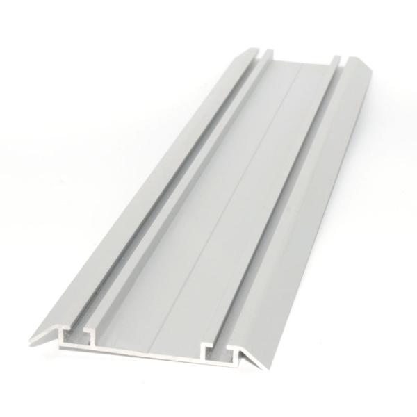 Quality Factory Aluminium Double Sided Lower Sliding Door Track Profile / Aluminium Profile For Wardrobe for sale