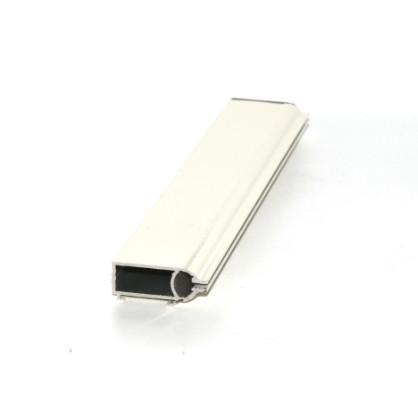 Quality Aluminium Powder Coated White Curtain Track Bottom Rail Profile For Roller Blind for sale