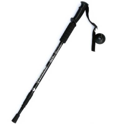 China Alloy Outdoor Walking Alpenstock Hiking Stick with Adjustable Length and Decorations for sale