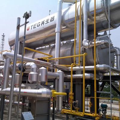 China resbalón de la unidad de la deshidratación del flujo TEG de 290X104 Nm3/D para el gas natural que purifica en venta