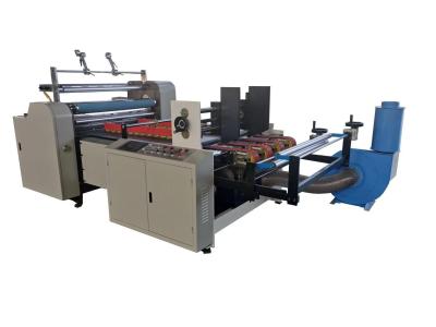 China Variable Frequency Touch Screen Flute Laminator Machine Adjust Speed for sale
