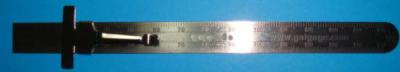 China Metal pocket ruler with clip for sale
