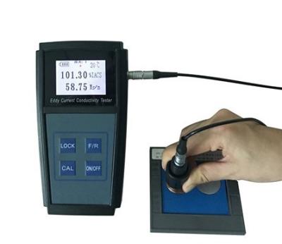 China Eddy Current Handheld Electrical Conductivity Meter For Water Metals Aluminum for sale