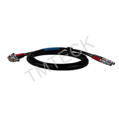 China High Performance Lemo To Lemo Cable For NDT Flaw Detector Black Color for sale