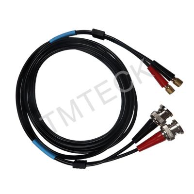 China NDT Tester Dual Coaxial Ultrasonic Transducer Cables for sale