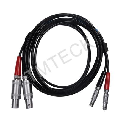 China Dual LEMO 00 To LEMO 1 NDT Ultrasonic Transducer Cables for sale