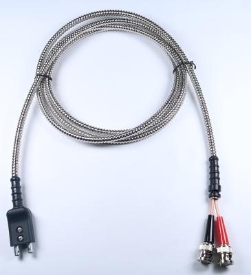 China Ultrasonic Transducer Stainless Steel Armored Cable for sale