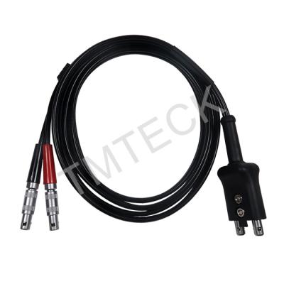 China RG174 Length 1.5M Dual Ultrasonic Transducer Cables for sale