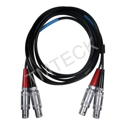 China 2m Length Lemo 1 To Lemo 1 Dual NDT Ultrasonic Cables for sale