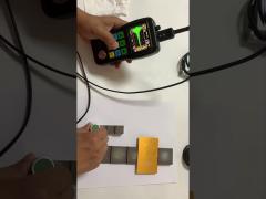 Ultrasonic thickness gauge TM281D E-E mode through coating