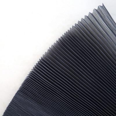 China Pleated 0.35mm Thickness Plisse Insect Screen For Window And Doors for sale