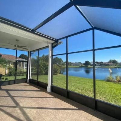 China Charcoal 6ft width Pool And Patio Screen Outdoor for sale