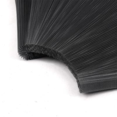 China 15mm 16mm PP Pleated Mesh Black Plisse Insect Screen for sale