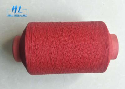 China Red Color PVC Coated Fiberglass Yarn Heat Resisitant With Good Softness for sale