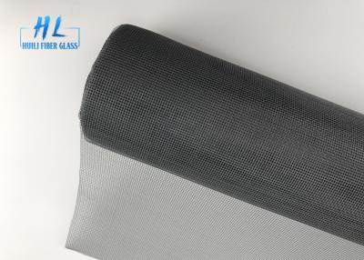 China 6ft x 30m Grey PVC Coated Fiberglass Insect Screen Mesh For Window for sale