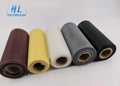 China PVC Coated Fire resistant Black color Fiberglass Mosquito Mesh For Preventing for sale
