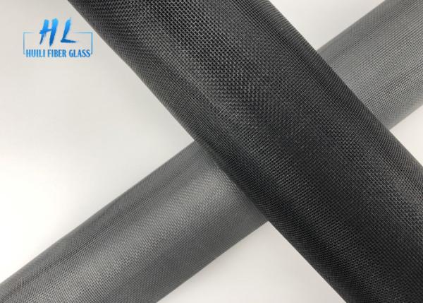 Quality 1.8m Wide Standard 18*16 Black PVC Coated Fiberglass Insect Screen for sale