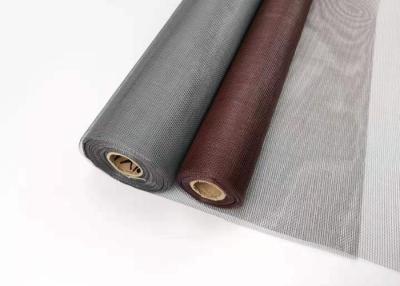 China armadura llana de la pantalla de la ventana de la fibra de vidrio del color de los 4ft*100ft Brown a prueba de polvo en venta