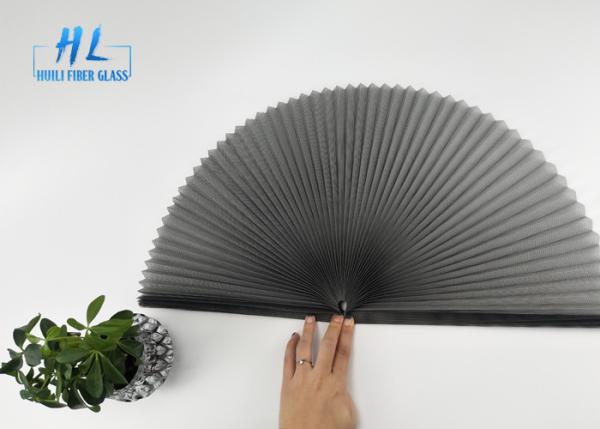 Quality Anti Mosquito Polyester Foldable Window Screen With Black And Grey Color for sale