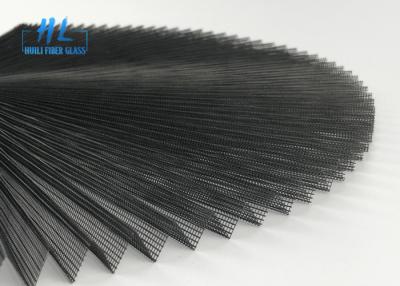 China Grey 15mm Pleated Plisse Insect Screen Height 2.5m * 25m Wide Polyester Material for sale