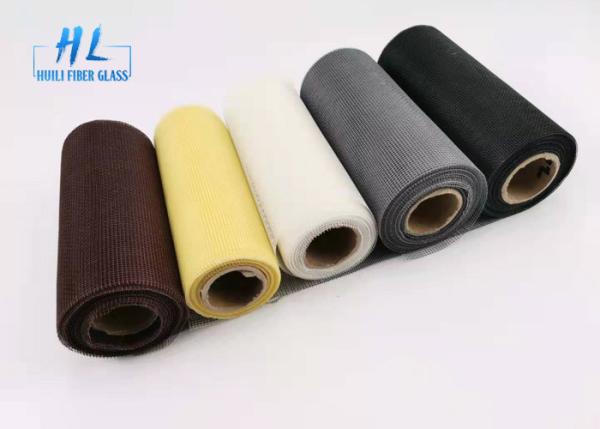 Quality E - Glass Fiberglass Insect Screen High Tensile Strength Grey Color for sale
