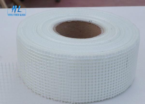 Quality 8*8 Mesh 50mm*90m Self Adhesive Drywall Tape , Fiberglass Joint Tape for sale