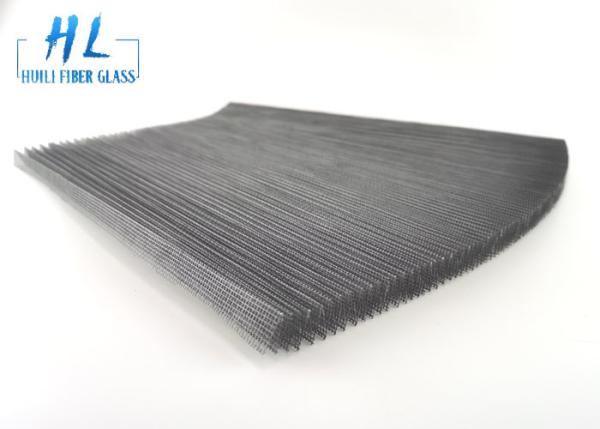 Quality Gray 18*14 Plisse Insect Screen Carton Packing Plisse Mosquito Screen for sale