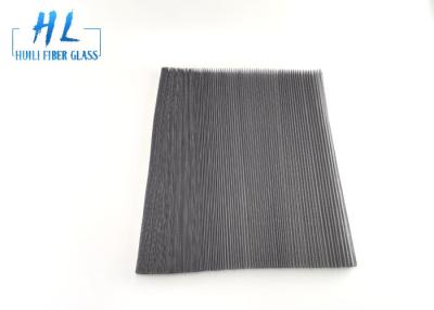 China Black Gray 20*20 Plisse Insect Screen Fiberglass Screen Fabric 200m / Roll for sale
