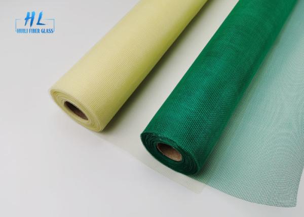 Quality 18*16 1.8m*30m Fiberglass Screen Roll , Door Mosquito Screen Green Insect Proof for sale