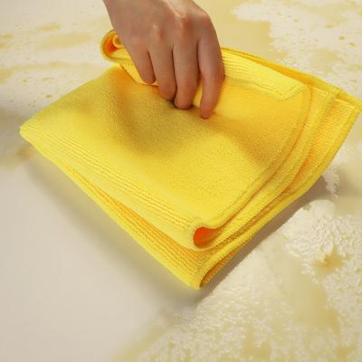 China 40x40cm Machine Washable Microfiber Dish Cloth For Home And Kitchen for sale