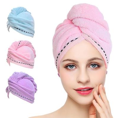 Chine Serviette extrafine personnalisée de turban de Microfiber pour le séchage de cheveux à vendre
