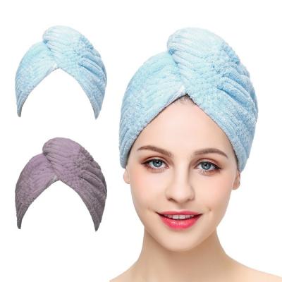 China Waffle Microfibre Towel Turban For Drying Hair 80% Polyester 20% Polyamide for sale
