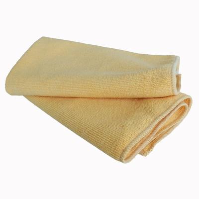 China Anti Bacterial Car Cleaning Cloth Yellow Washing Microfiber Towels for sale