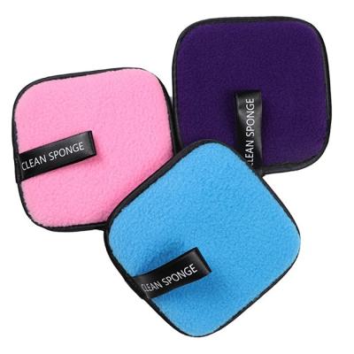 China 11.5cm Square Reusable Makeup Eraser Towel Pad For Heavy Face Make Up for sale