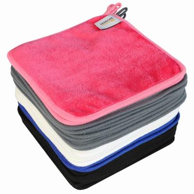China Square Microfiber 5x5'' Makeup Eraser Towel Remover Effective Cleaning for sale