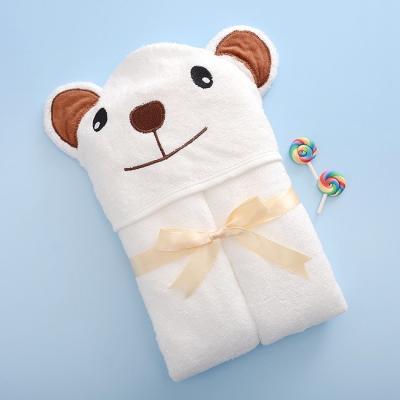 Cina Il quadrato molle dell'OEM scherza il cotone infantile incappucciato del bambù del poncio 100% degli asciugamani di bagno in vendita