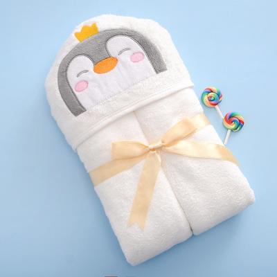 China Custom Design Baby Bath Bamboo Fibre Towel Set 500gsm for sale