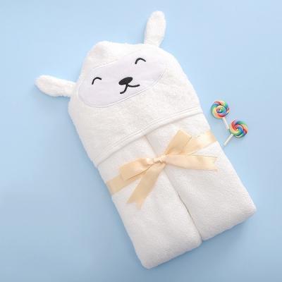 China 100 Percent Organic Bamboo Hooded Infant Bath Towels 400gsm for sale